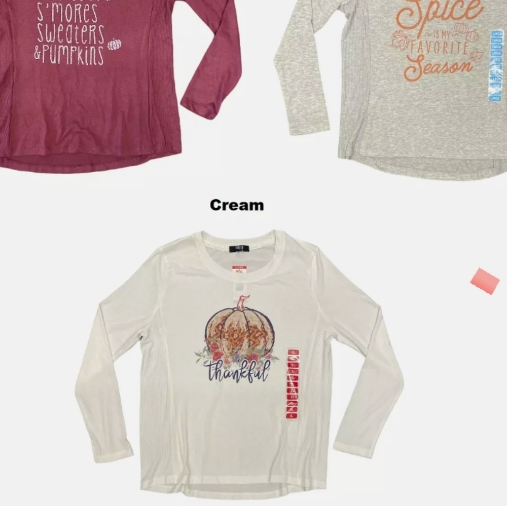 Fall ladies tops, long sleeve new with tags